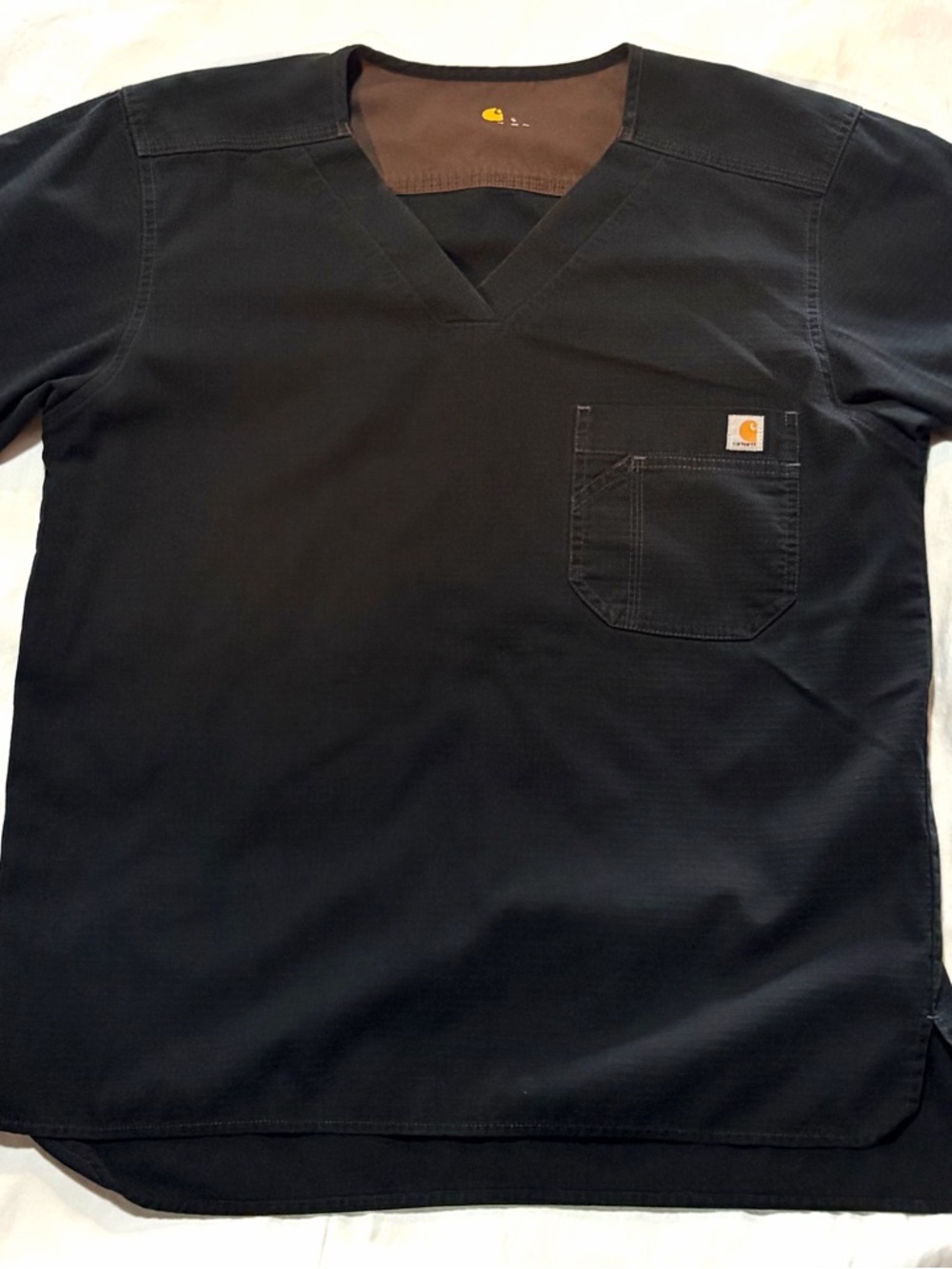 Carhartt Men’s Black short-sleeve scrub top